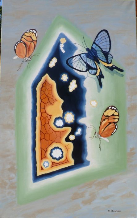 DARMOIS M. Vitrail H sur T 130×81 cm