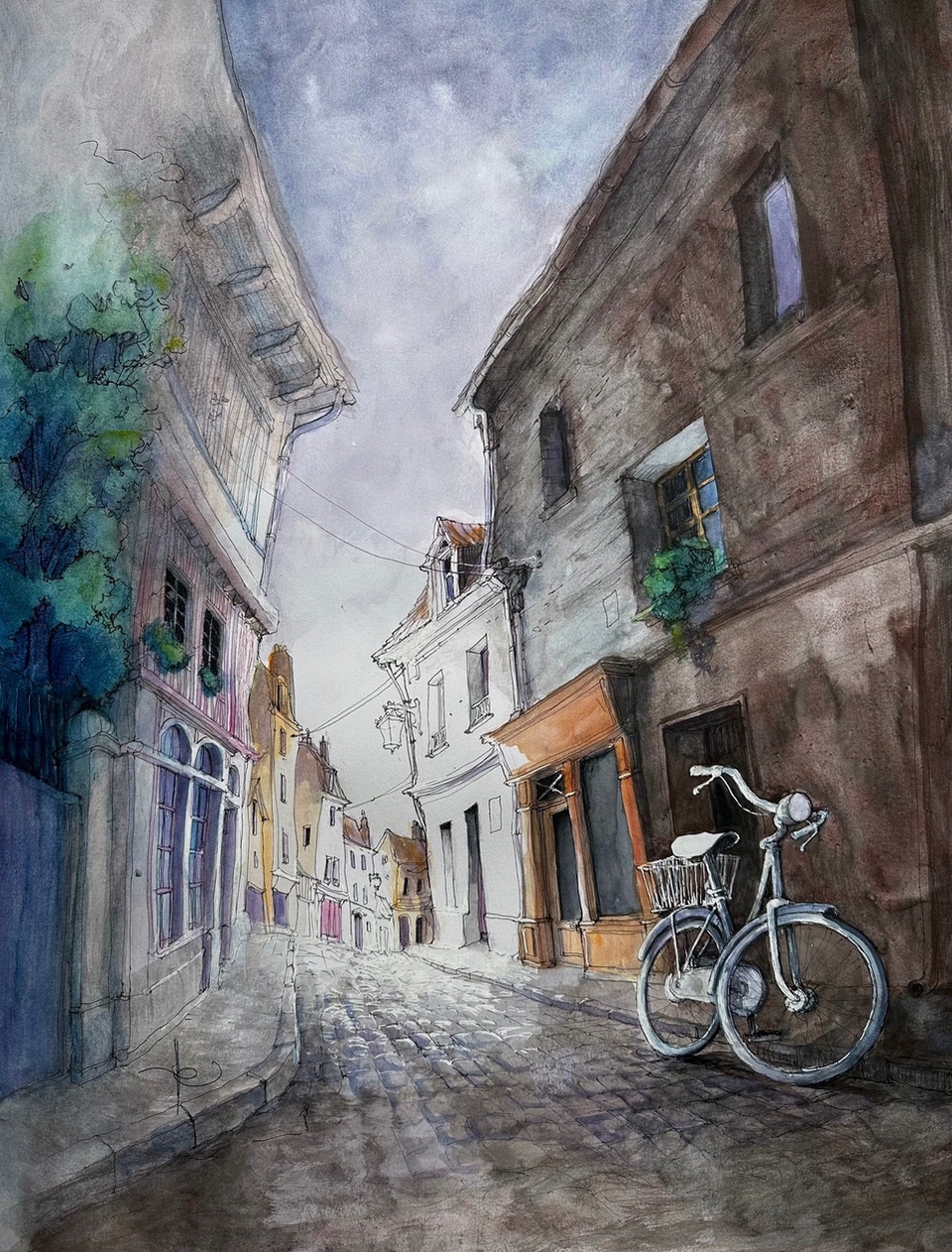 70X50 Le vélo des heures tranquilles copie