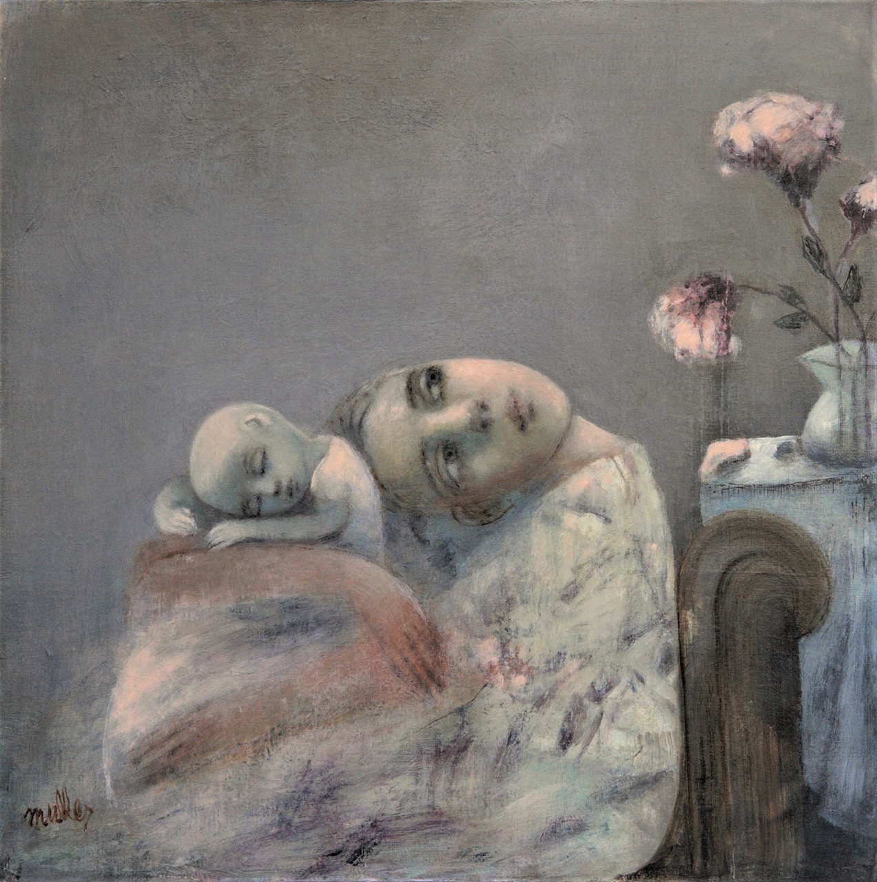 La délicatesse du pétale - 70x70 - 2023 Grande