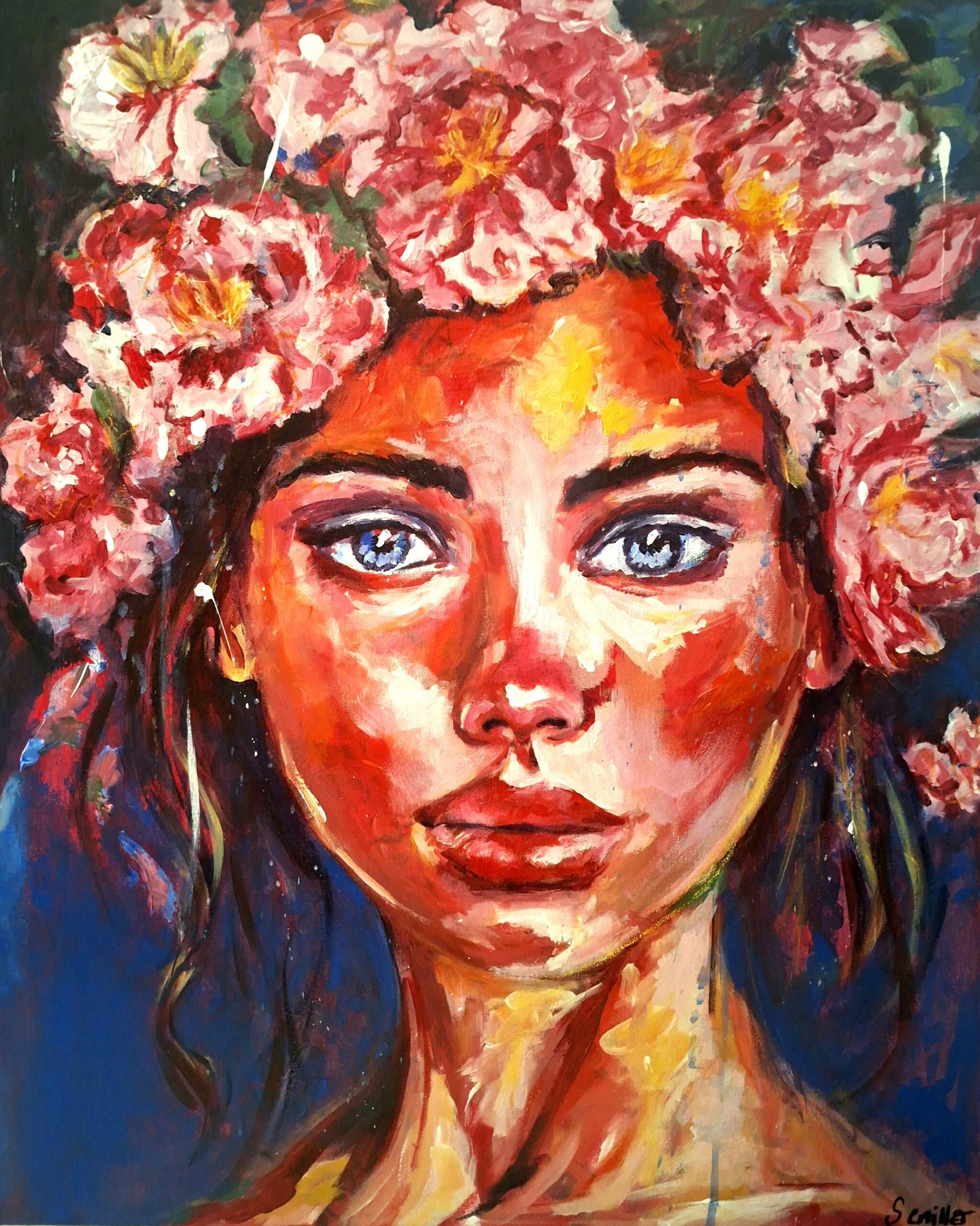 STEPHANIE CAILLET _RENAISSANCE_ acrylique_ 73x60cm