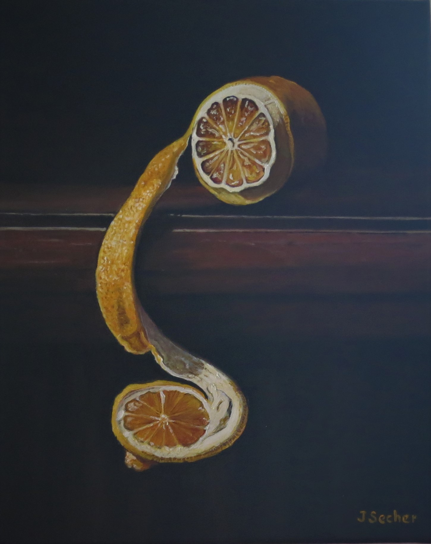 citron sur meuble