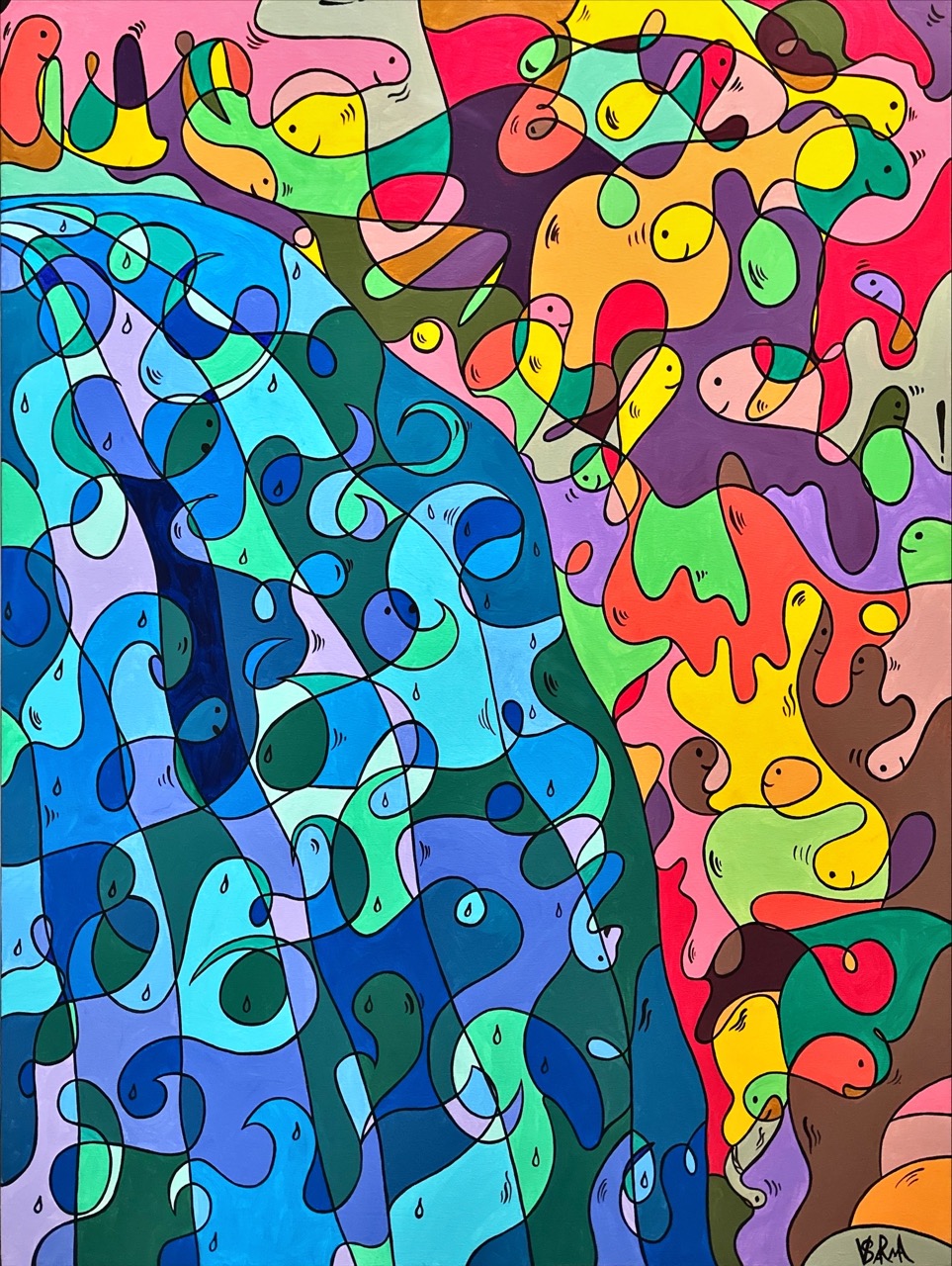 Cascade, 100x80 cm, 2026 Grande