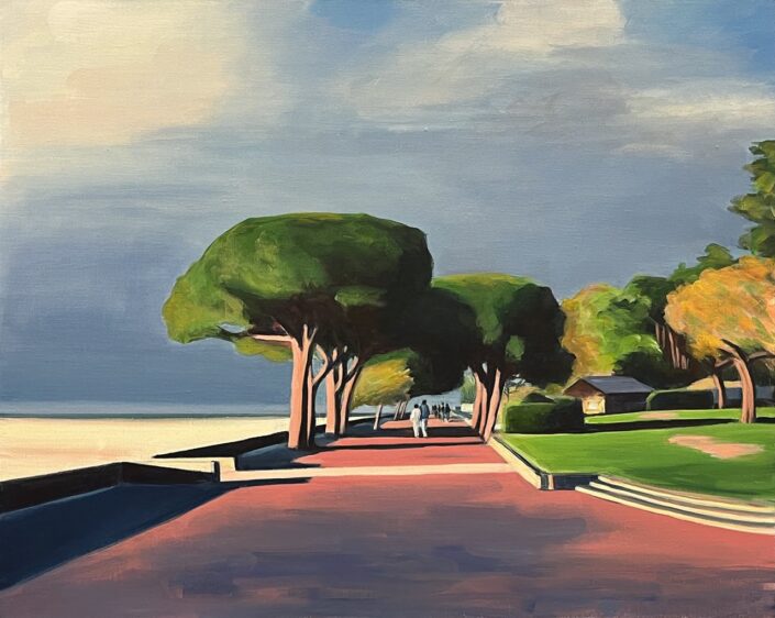 MURARD Christine_Arcachon 1_Acrylique sur Toile de lin_65x81 cm Grande
